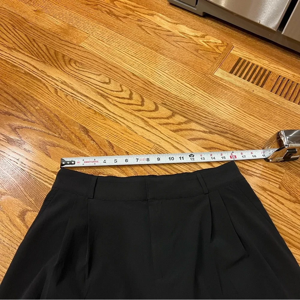 ALO Yoga High Waist Dreamscape Wide Leg Trouser Pants Black Size Large
